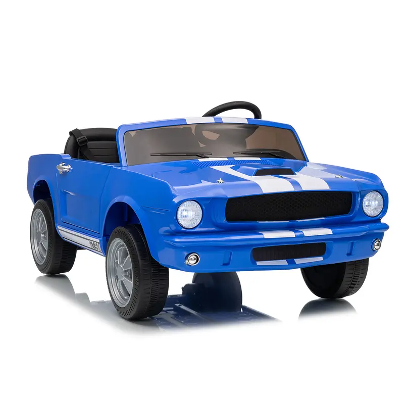 Ford Shelby GT350,24V Electric Car for Kids, Battery Powered Ride On Toy with Remote Control, Safety Belt, 2 Speeds, LED Lights, Kids Electric Vehicle for Christmas Birthday New Year Gifts