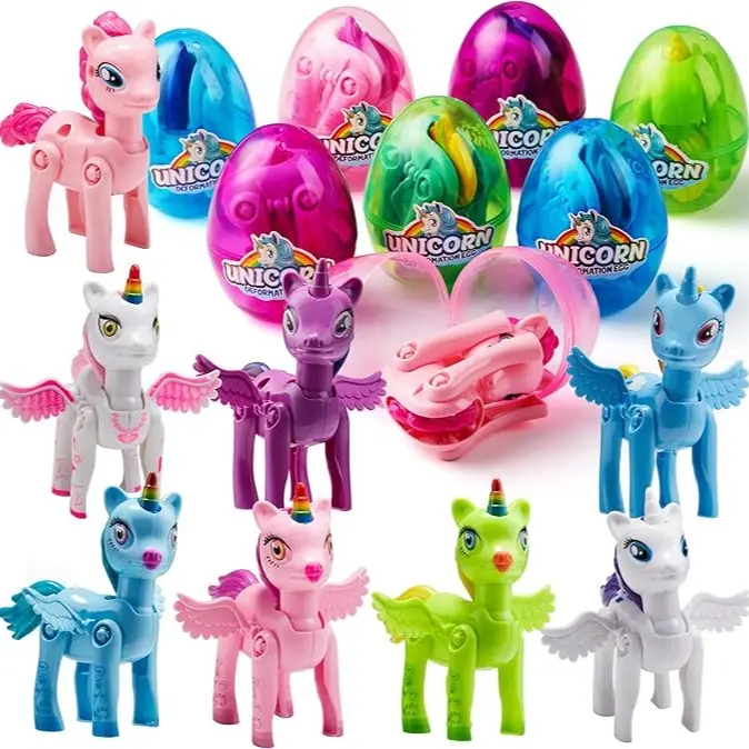 36pcs/48pcs/60pcs/80pcs/100pcs/120pcs/144pcs/160pcs/200pcs Prefilled Easter Eggs Toys and Stickers for Easter Egg Hunt, Filled with Toys Party Favors for Kids Boys Girls Easter Eggs Hunt, Basket Stuffers Fillers, Easter Egg Dye Decoration Kit