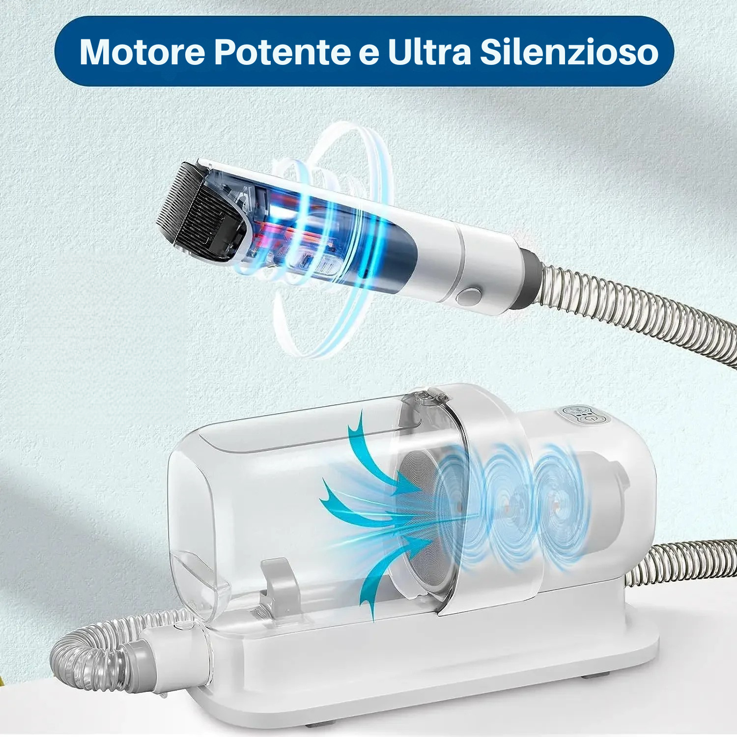 Kit Professionale per la Toelettatura con Aspiratore