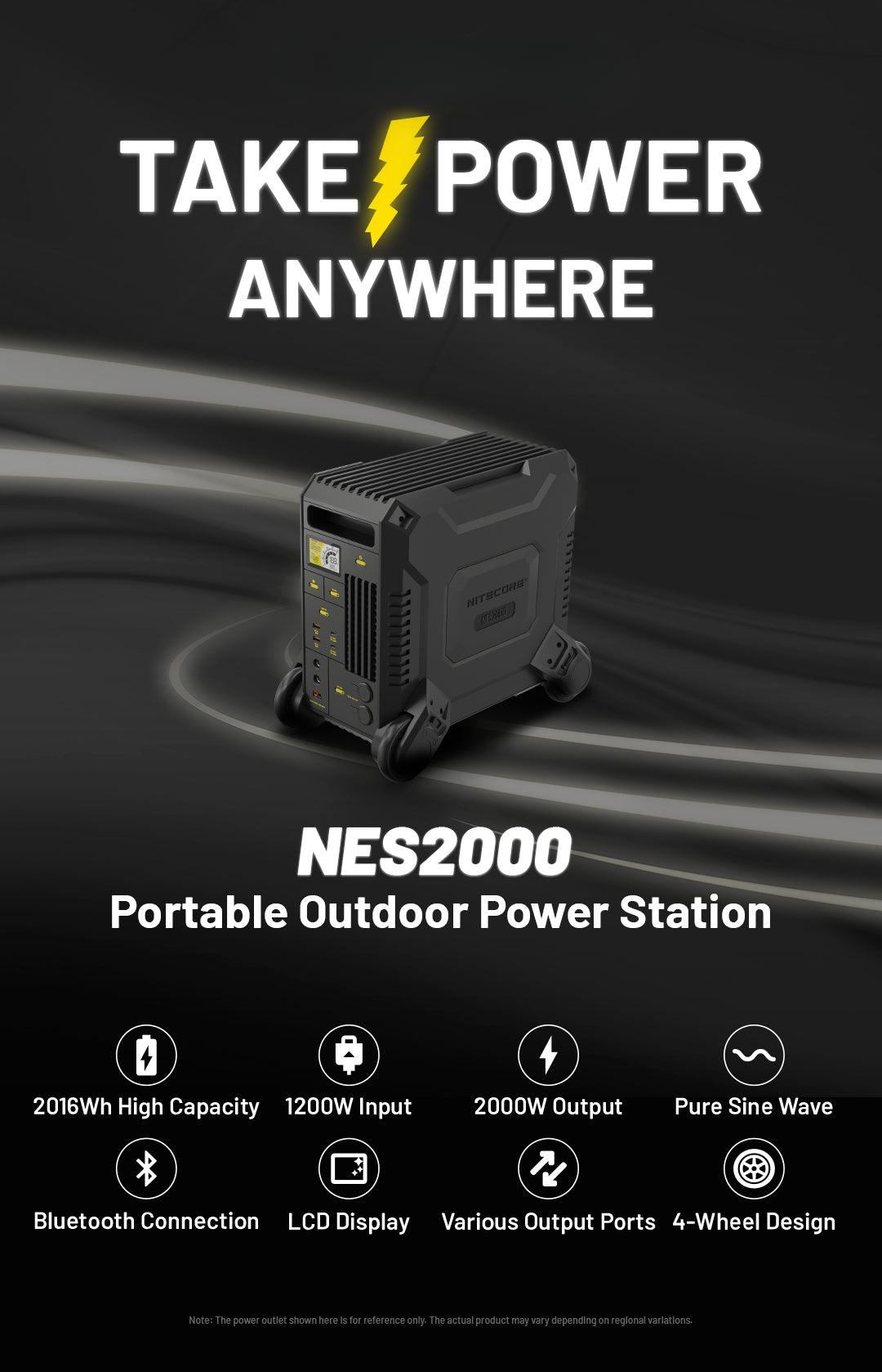 NES2000 (2016Wh) Portable Power Station
