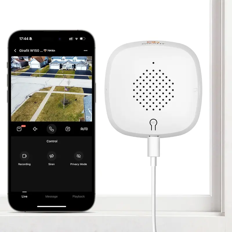 NANPUSA 3MP 2K Window Indoor Security Camera, Dual Band 2.4GHz & 5GHz WiFi Home Cam with ChromaMax AI Color Night Vision, Human & Motion Detection, 24/7 Continuous Recording, Quick Easy Installation