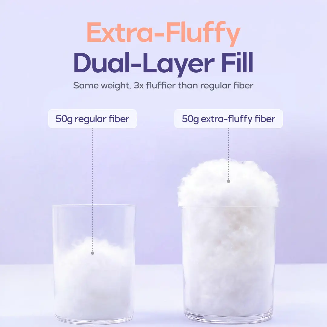 推荐标题  Cloud Soft Comforter Set King – Ultra-Fluffy Lightweight Comforter with 2 Cooling Puff Pillows