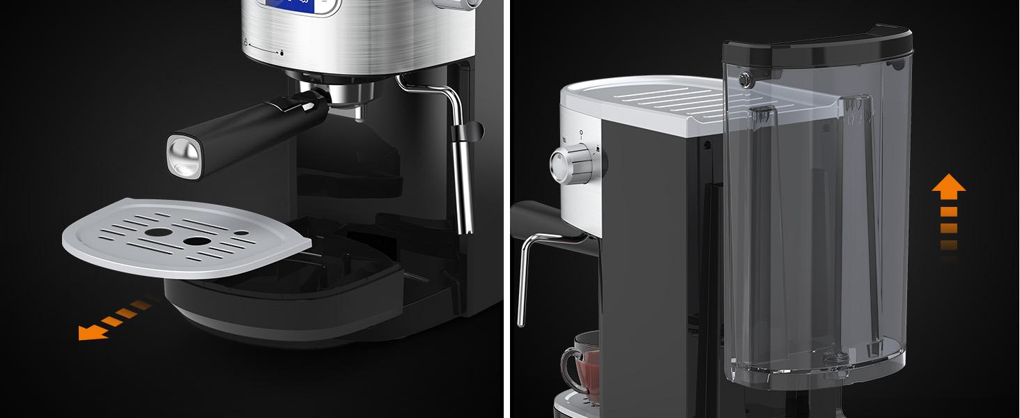 【SummerVibes】COWSAR Espresso Machine 20 Bar, Semi-Automatic Coffee Maker with Milk Frother Steam Wand, Nespresso Capsule Compatible, 45 oz Removable Water Tank for Cappuccino, Latte, Home,1350W