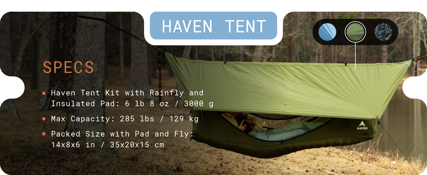 Haven Tent. Specs