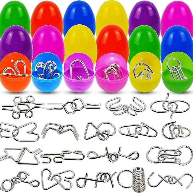 36pcs/48pcs/60pcs/80pcs/100pcs/120pcs/144pcs/160pcs/200pcs Prefilled Easter Eggs Toys and Stickers for Easter Egg Hunt, Filled with Toys Party Favors for Kids Boys Girls Easter Eggs Hunt, Basket Stuffers Fillers, Easter Egg Dye Decoration Kit