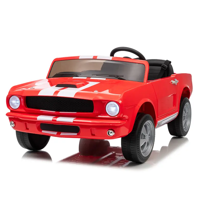 Ford Shelby GT350,24V Electric Car for Kids, Battery Powered Ride On Toy with Remote Control, Safety Belt, 2 Speeds, LED Lights, Kids Electric Vehicle for Christmas Birthday New Year Gifts