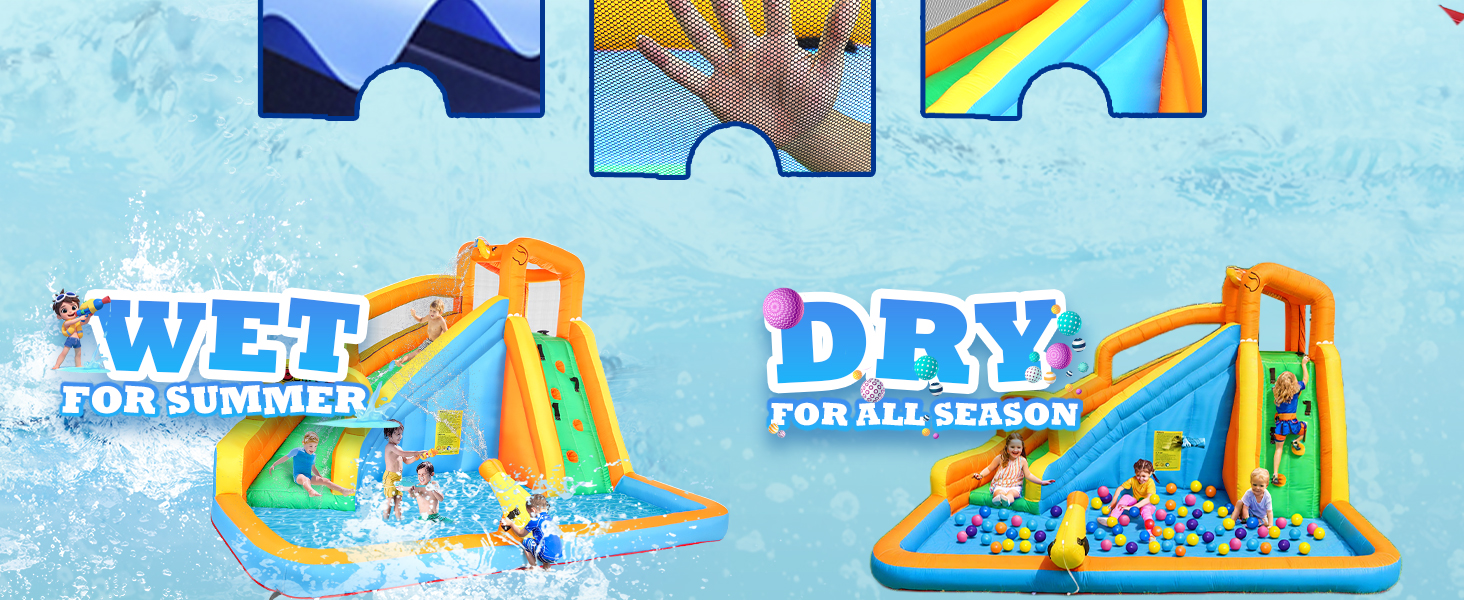Elephant inflatable water park