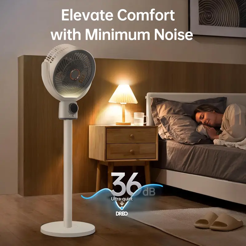 Levoit Corebreeze R432 Cooling & Vital 100S Air Purifier Bundle - Oscillating Circulator Pedestal DC Motor, 9-Speed, Ultra-Quiet Fan for Bedroom; Smart WiFi Purifier with Remote, HEPA Filter, Sleep Mode for Pets/Dust, Covers Up to 1110 Ft² Areas