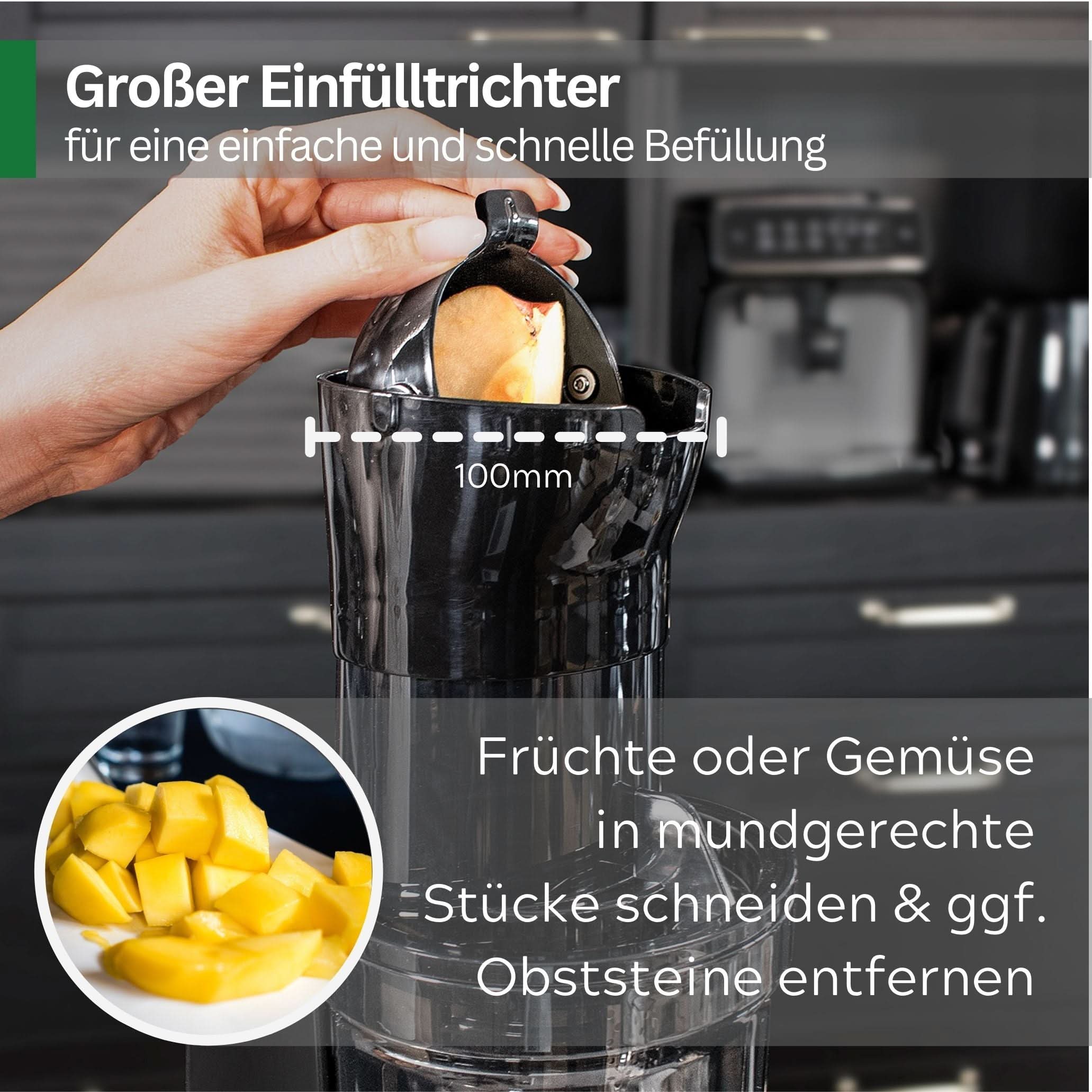SaftPRO – Slow Juicer Attachment for Multi-Function Kitchen Machines