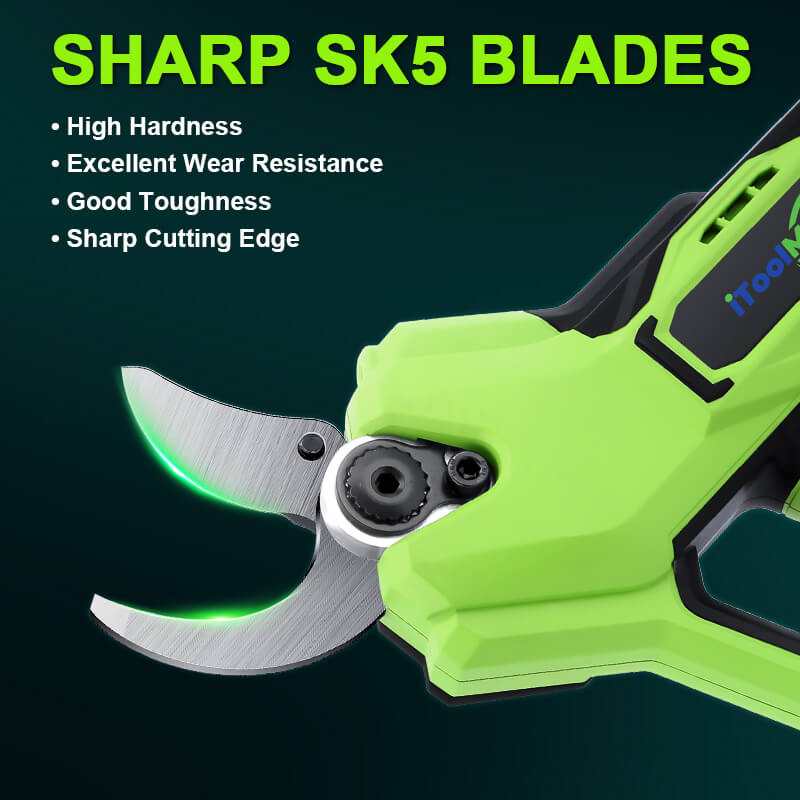 Upgraded high-hardness carbon steel blade provides precise cutting, stays sharp longer, and resists dulling and rusting. Easily cut while without damaging the health of the plant.