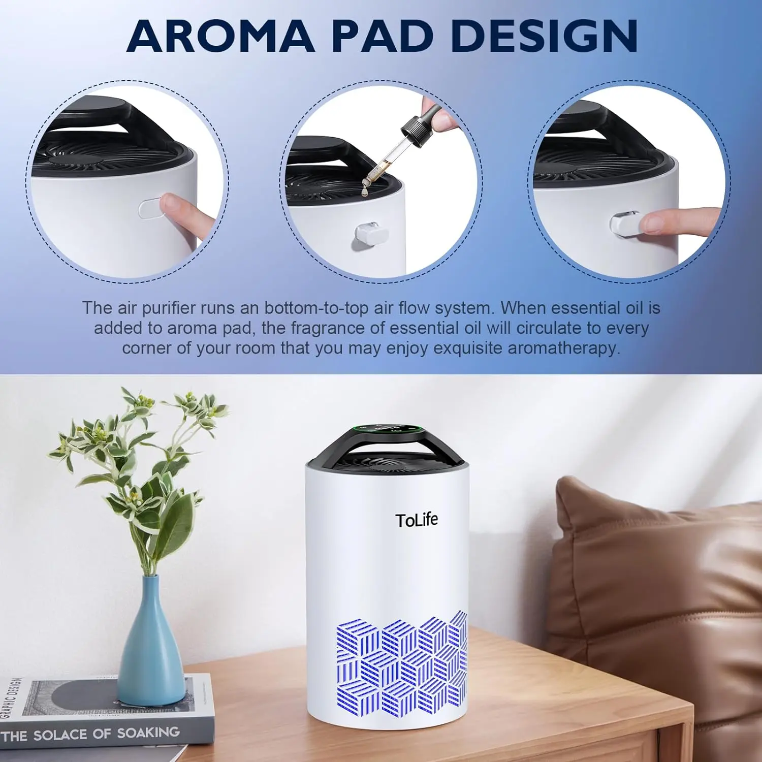 Tolife TZ-K1 Air Purifier - Silent, Baby-Safe, Pet-Friendly