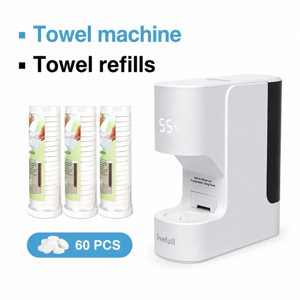 Instant Hot Towel Warmer Machine – 5s Fast Heating & Automatic Towel Dispensing