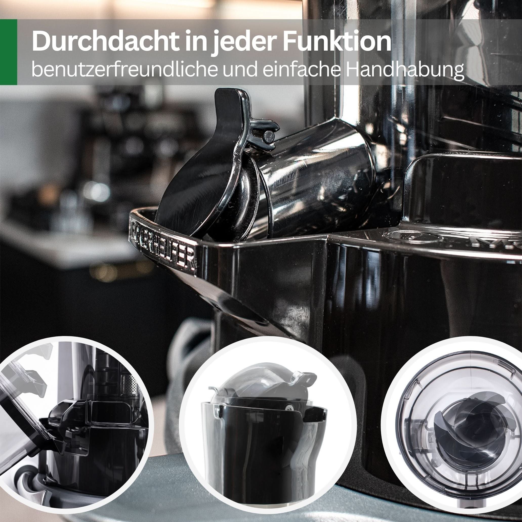 SaftPRO – Slow Juicer Attachment for Multi-Function Kitchen Machines