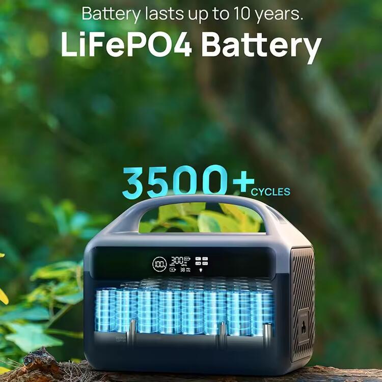 Solar generator LiFePO4 220v 110v Battery Replaceable 300w