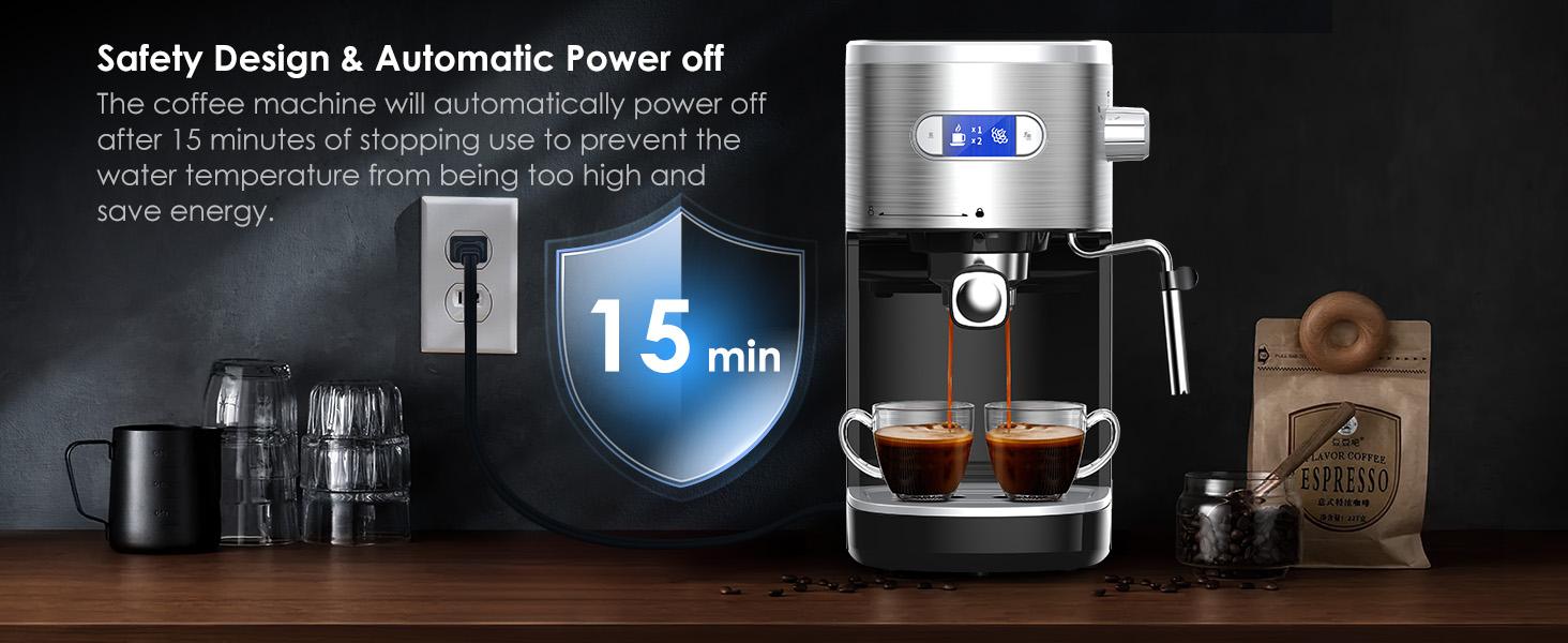 【SummerVibes】COWSAR Espresso Machine 20 Bar, Semi-Automatic Coffee Maker with Milk Frother Steam Wand, Nespresso Capsule Compatible, 45 oz Removable Water Tank for Cappuccino, Latte, Home,1350W