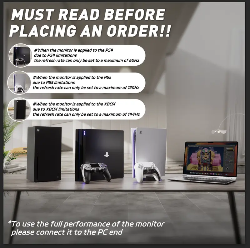 New 24" Curved Gaming Monitor, FHD 1080P, 180Hz Refresh Rate, 1ms Response, AMD FreeSync, Ultra-Slim Design, HDMI/DP, VESA Mountable 