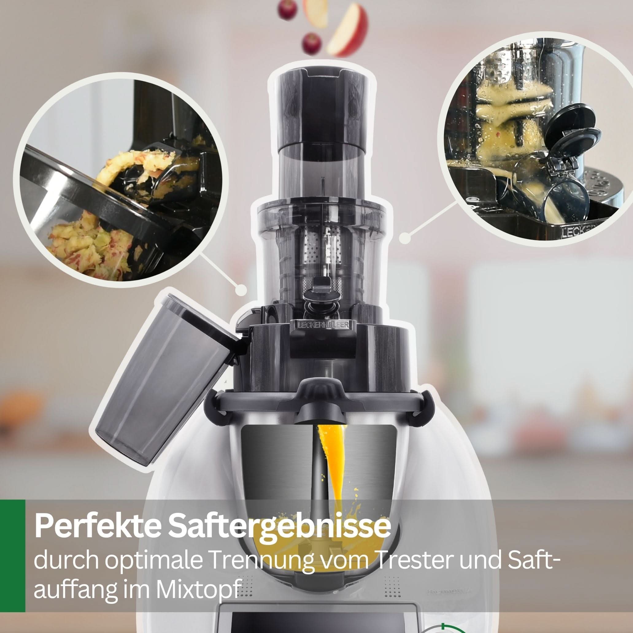 SaftPRO – Slow Juicer Attachment for Multi-Function Kitchen Machines