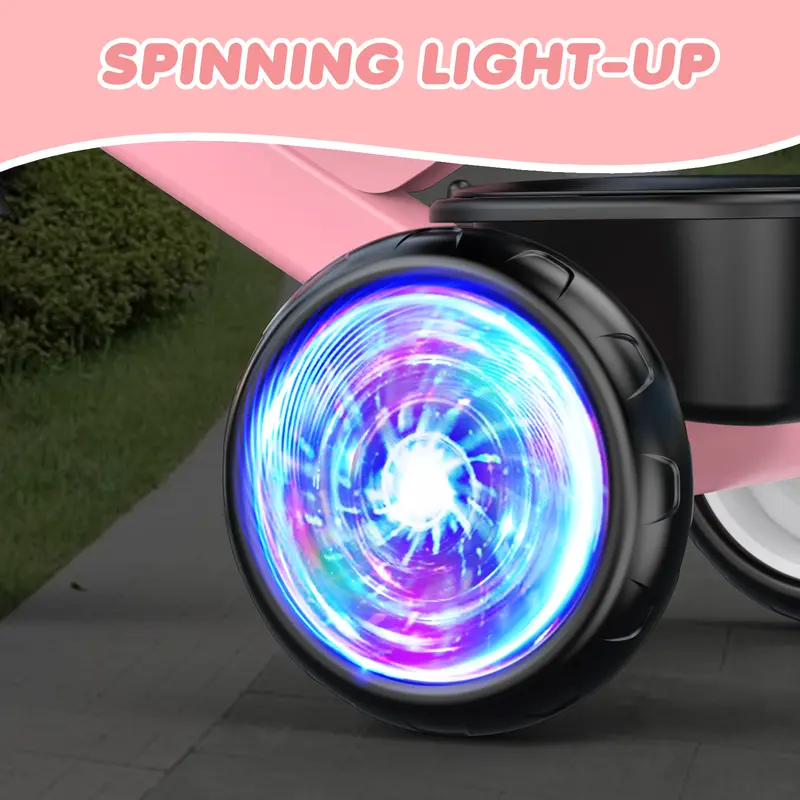Umatoll Tricycle for Toddlers 2-5 Year Old boy&gril gifts，2-5 Year Birthday gifts, Adjustable Toddler Bike with Light Up Wheels Durable Carbon Steel Frame & Dual Baskets for Outdoor Fun，babies Christmas gifts, #DealsForYouDays