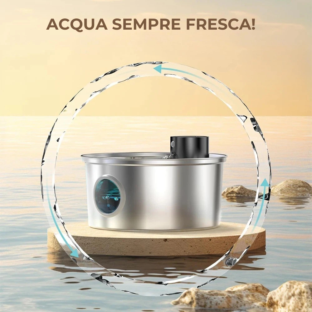Fontana Wireless PureFlow in Acciaio Inox
