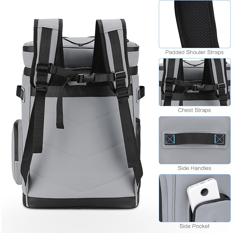 Insulated Lunch Cooler Bag Waterproof Thermal Picnic Backpack for Food Delivery & Outdoor Use