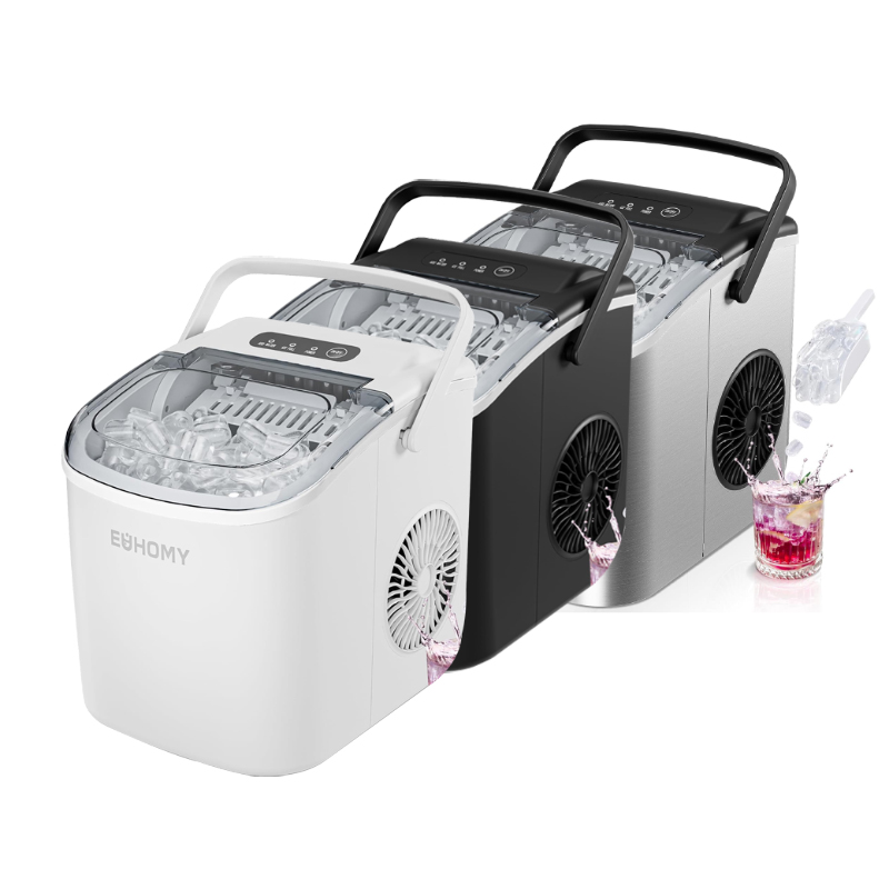 Portable Mini Ice Maker Machine for Countertop Use – Quick Bullet Ice Maker for Home & Travel
