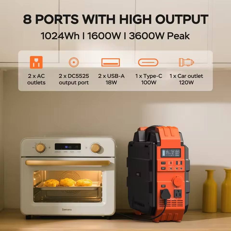 1600W Solar Power Station Generator for Camping & Emergency Backup – Indoor & Outdoor Use