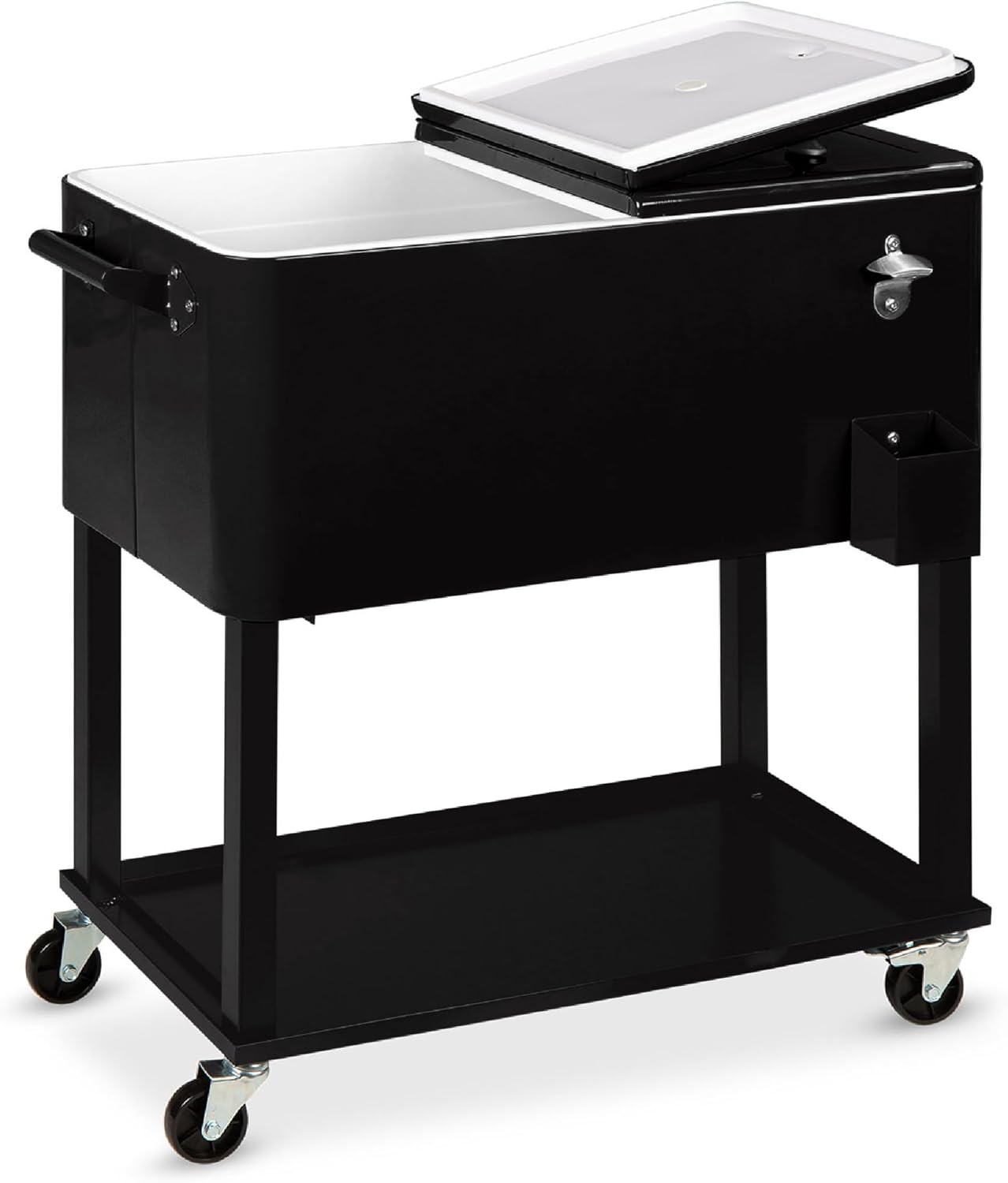 73L Large Capacity Rolling Cooler Cart with Wheels