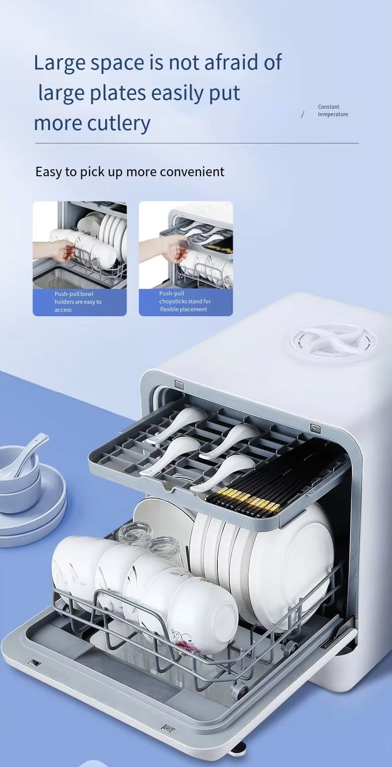 Portable Mini Dishwasher with Built-in Water Tank