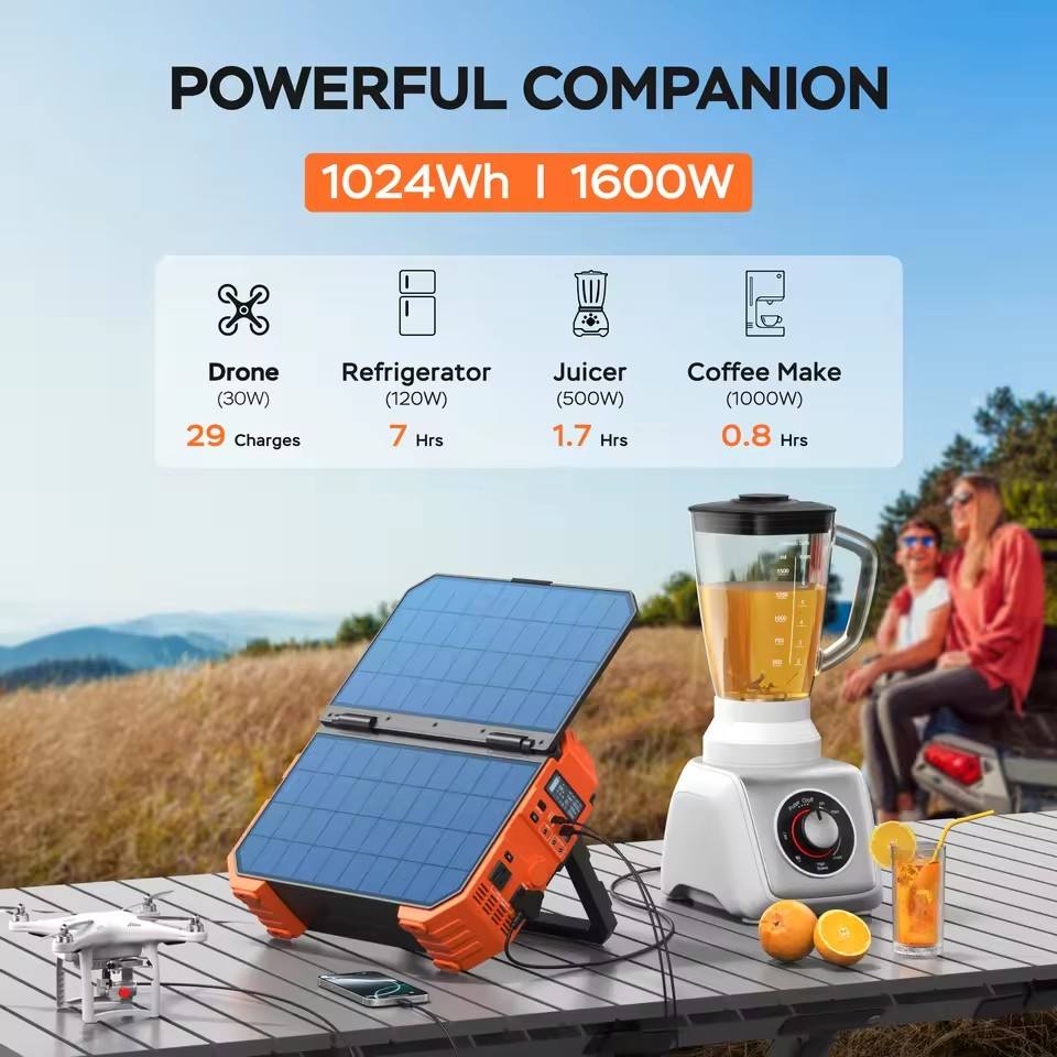 1600W Solar Power Station Generator for Camping & Emergency Backup – Indoor & Outdoor Use