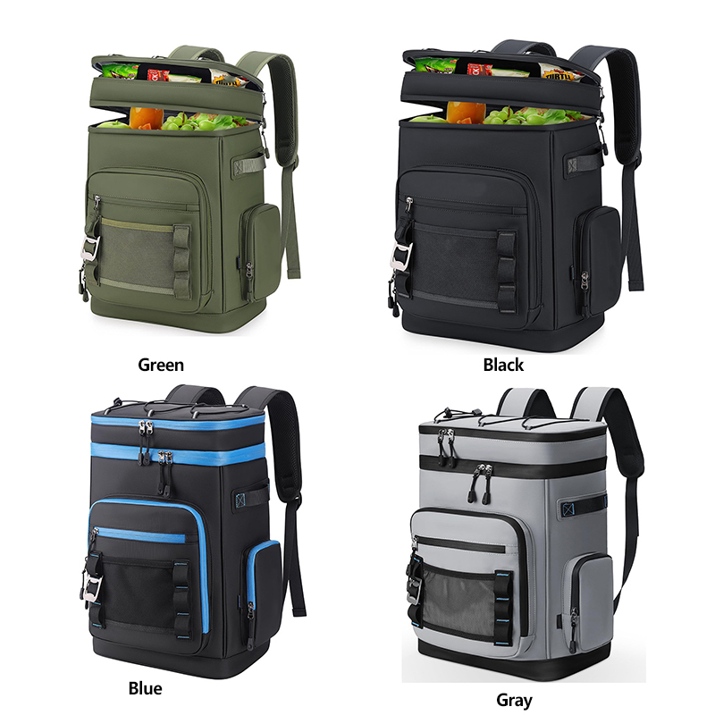 Insulated Lunch Cooler Bag Waterproof Thermal Picnic Backpack for Food Delivery & Outdoor Use