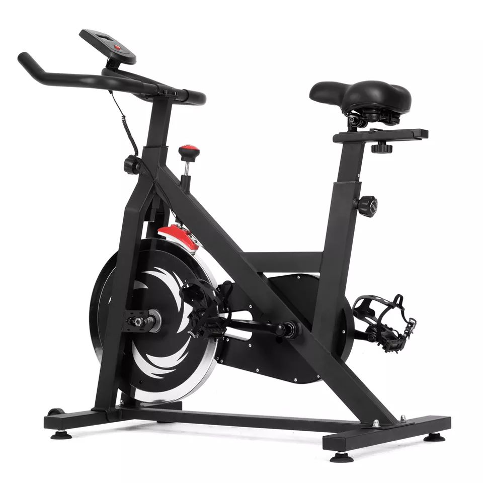 Indoor Cycling Bike Brake Pad Magnetic Stationary Bike Cycle Bike with Tablet Mount & Comfortable Seat Cushion