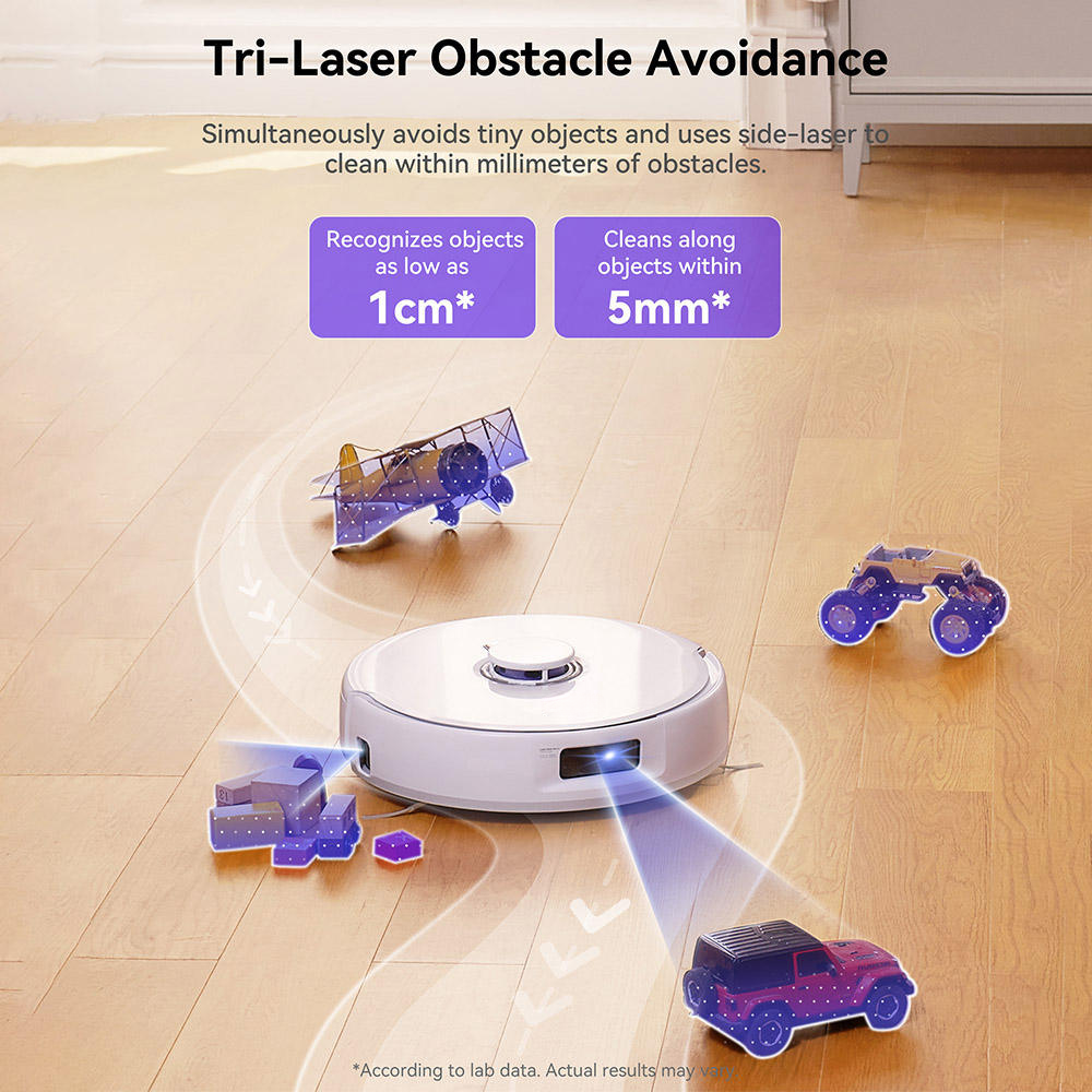 Smart Robot Vacuum & Mop with Self-Cleaning and Auto-Empty Station