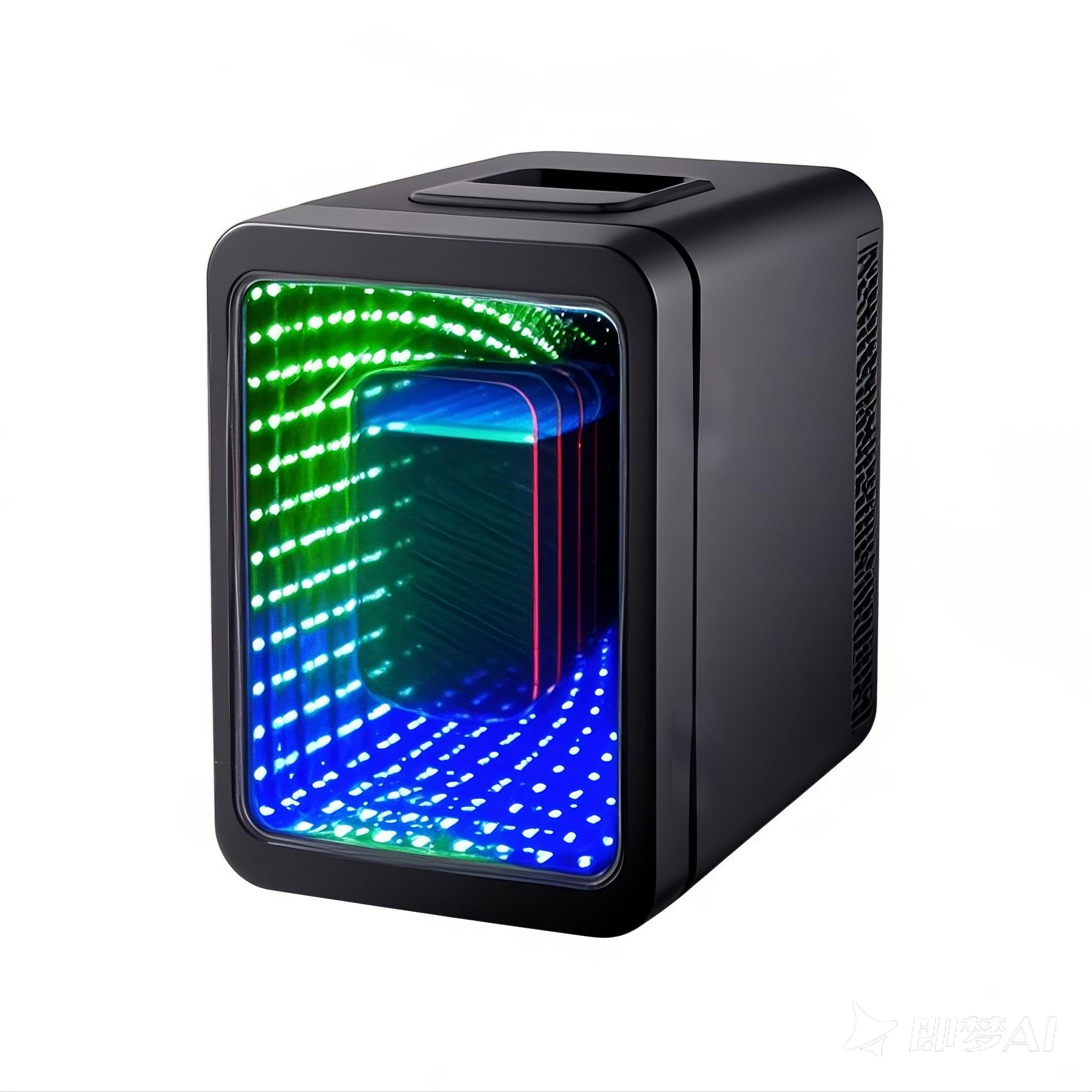 Portable 4L Mini Beauty Fridge with Mirror Door – Quiet Cooling for Skincare, Cosmetics & Snacks