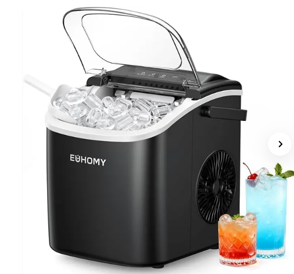 Portable Mini Ice Maker Machine for Countertop Use – Quick Bullet Ice Maker for Home & Travel
