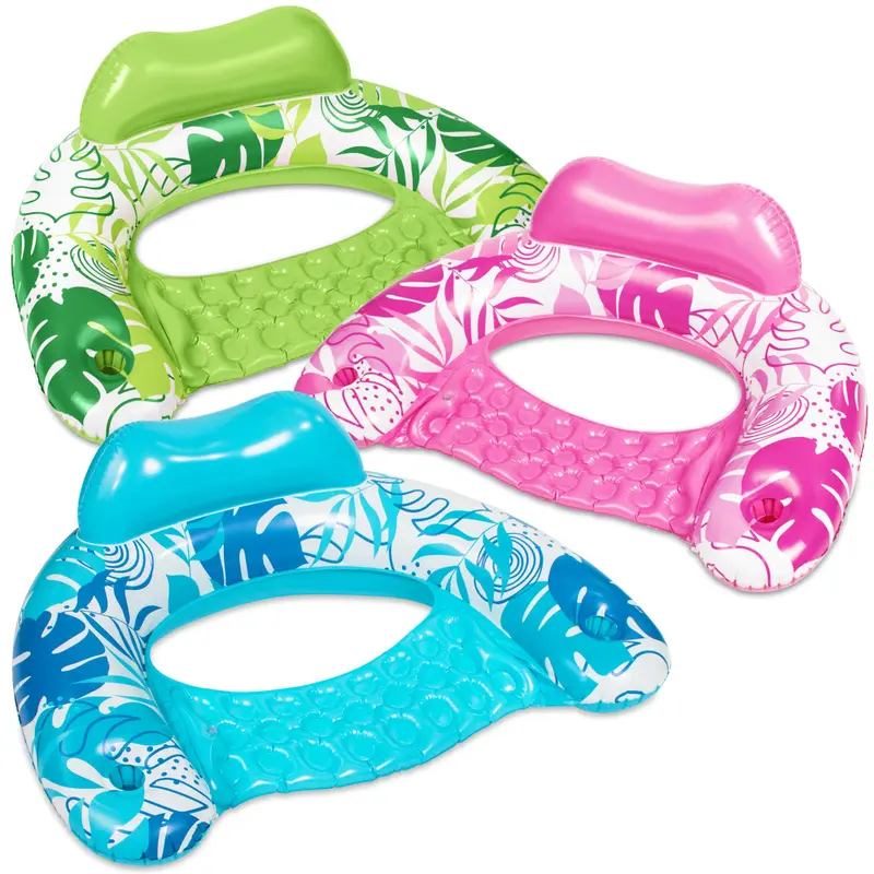 SLOOSH Inflatable Pool Floats Adult, 2 Packs / 1 Pack Floating Lounge Chairs , Blow up Pool Noodles for Adult Heavy Duty, Floating Chair for Party Summer Water Beach Lake Fun DealsForYouDays