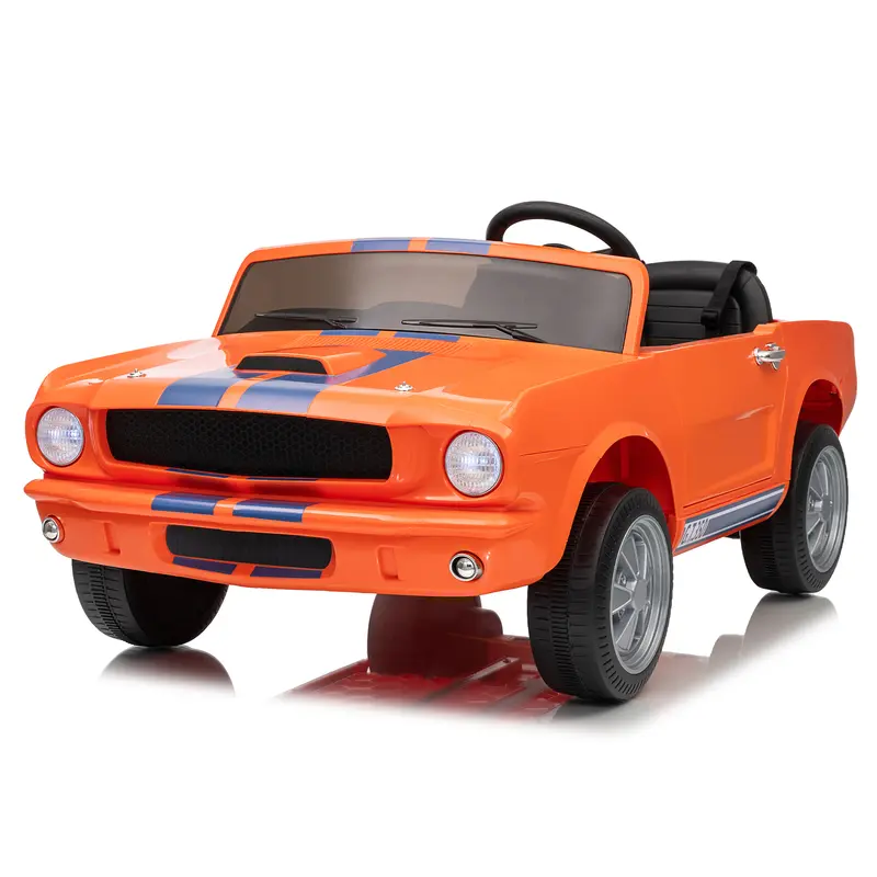 Ford Shelby GT350,24V Electric Car for Kids, Battery Powered Ride On Toy with Remote Control, Safety Belt, 2 Speeds, LED Lights, Kids Electric Vehicle for Christmas Birthday New Year Gifts
