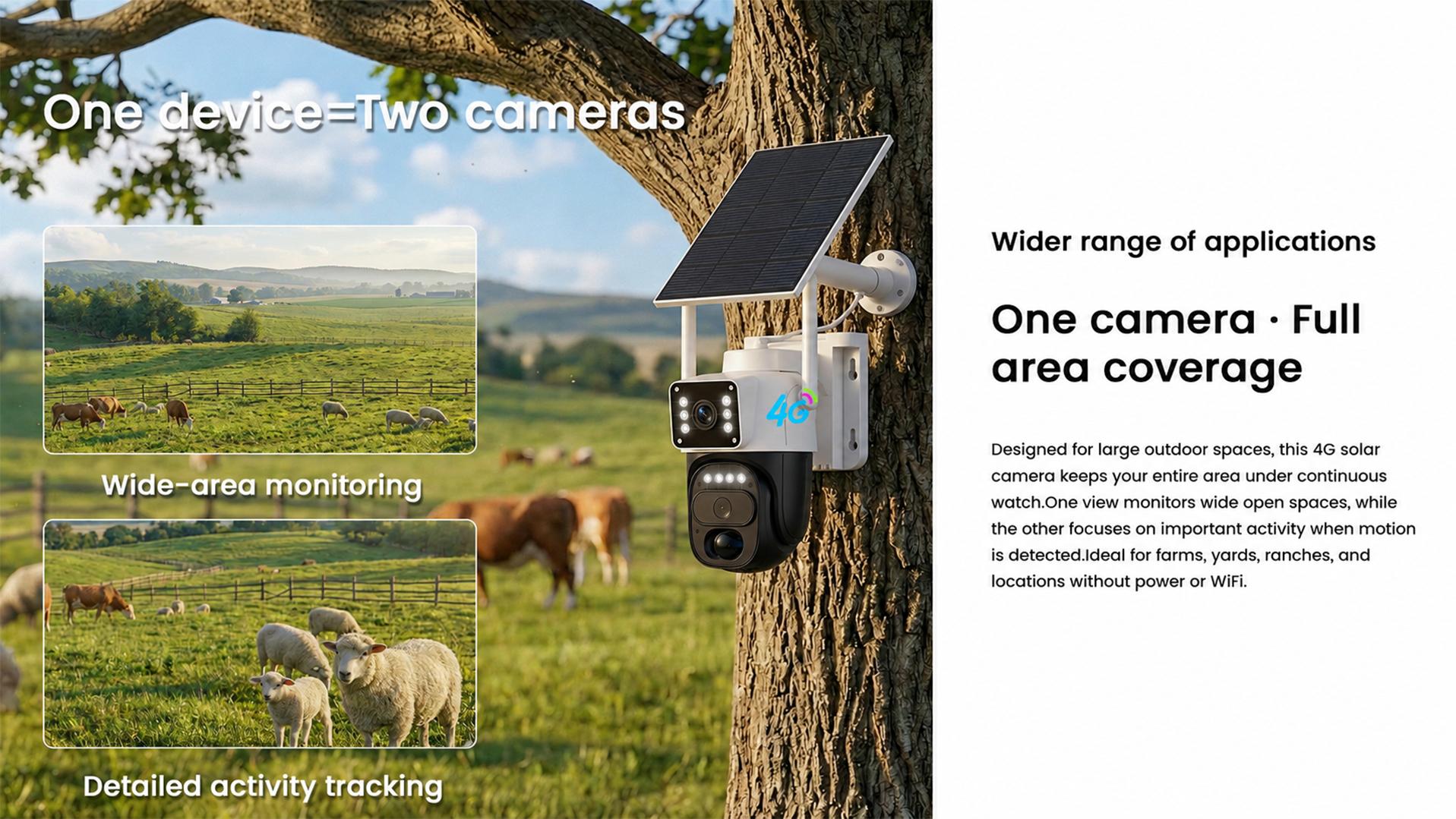 Hawkray 4G LTE Cellular Solar Security Camera Wireless Outdoor, No WiFi Solar Powered Camera, 360° Live View, 2K Color Night Vision, PIR Motion Sensor, 2 Way Talk, Built in SIM Card,father'sdaygifts Hawkray 4G LTE Cellular Solar Security Camera Wireless Outdoor, No WiFi Solar Powered Camera, 360° Live View, 2K Color Night Vision, PIR Motion Sensor, 2 Way Talk, Built in SIM Card,father'sdaygifts