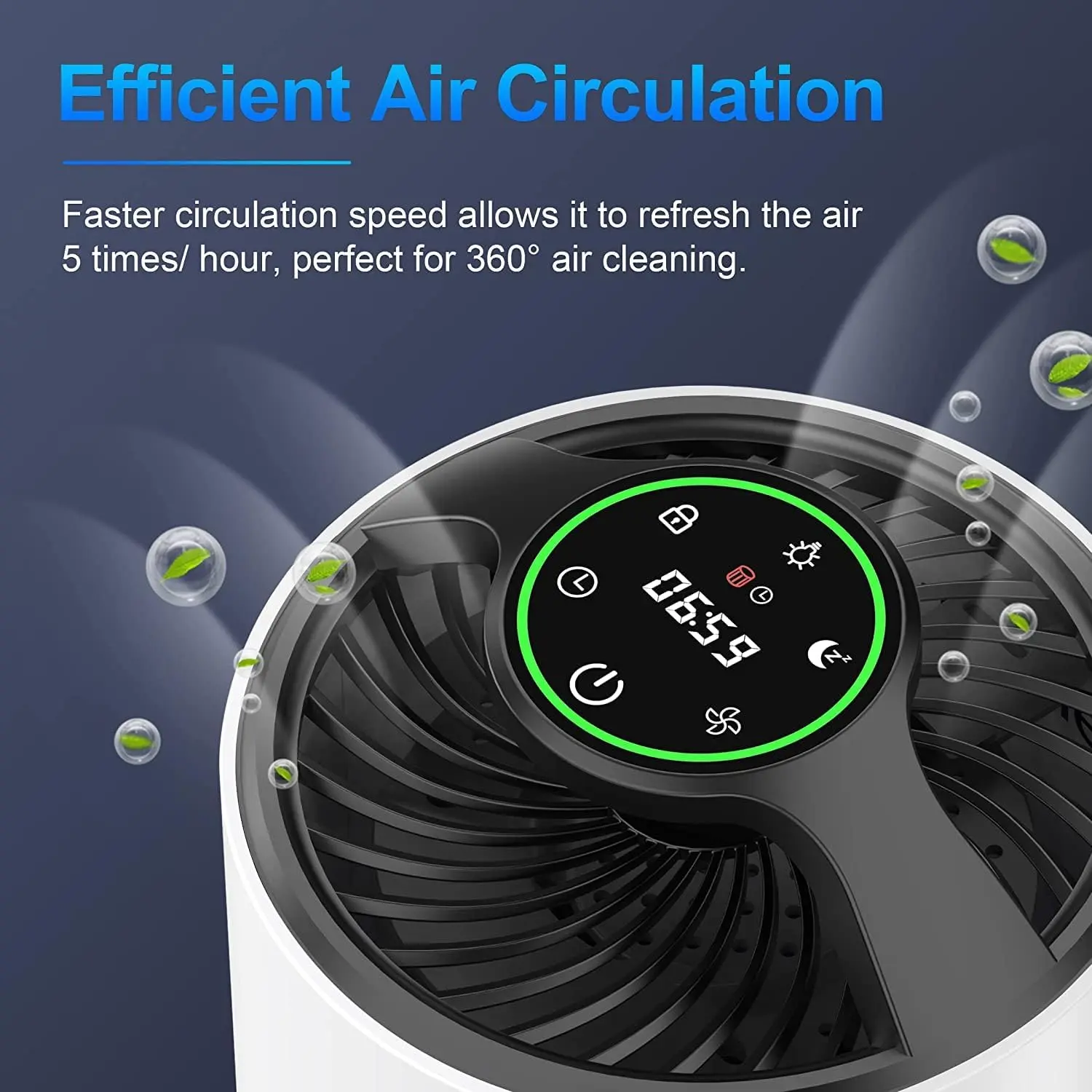 Tolife TZ-K1 Air Purifier - Silent, Baby-Safe, Pet-Friendly