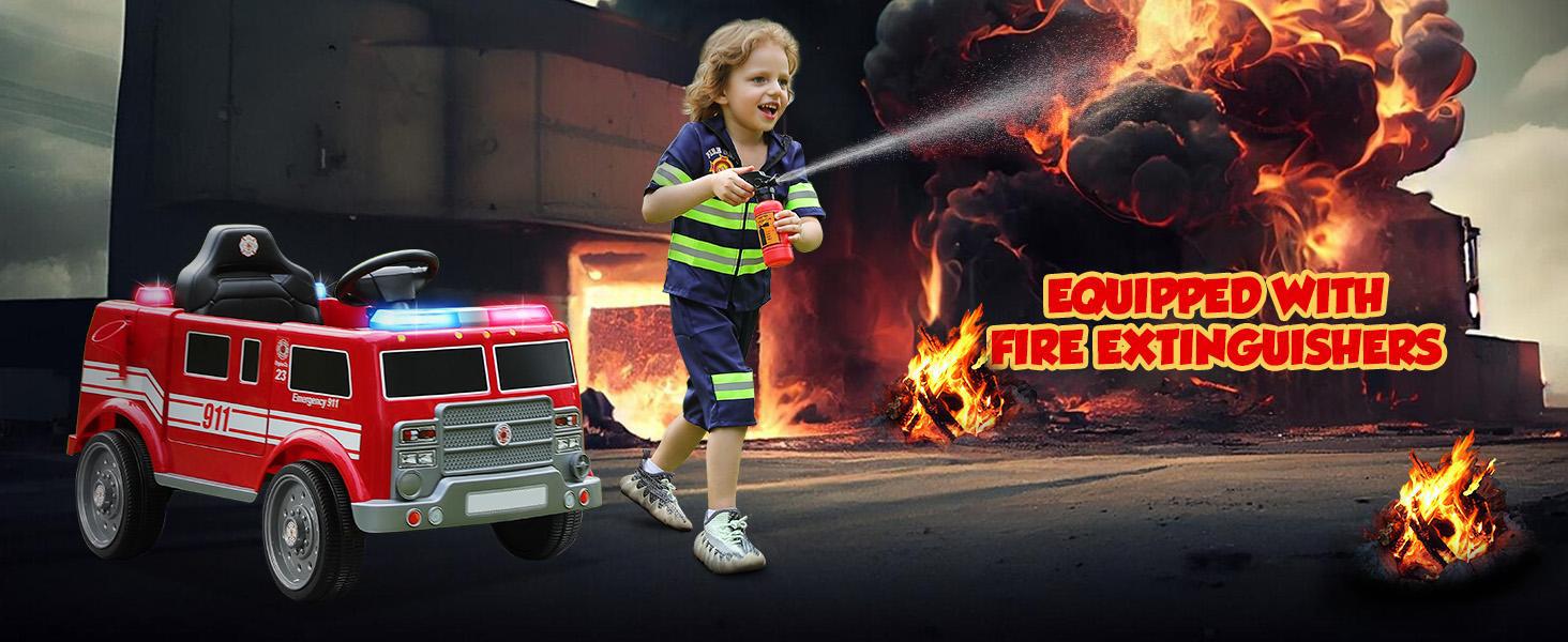 12V Fire Truck Police Car, Electric Ride on Car for Kids with Remote Control Battery Powered Toddler Car Siren-Call,walkie-talkies, Flashing Lights,Bluetooth,Music Ages 36+ Months 12V Fire Truck Police Car, Electric Ride on Car for Kids with Remote Control Battery Powered Toddler Car Siren-Call,walkie-talkies, Flashing Lights,Bluetooth,Music Ages 36+ Months