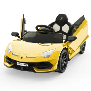Ford Shelby GT350,24V Electric Car for Kids, Battery Powered Ride On Toy with Remote Control, Safety Belt, 2 Speeds, LED Lights, Kids Electric Vehicle for Christmas Birthday New Year Gifts
