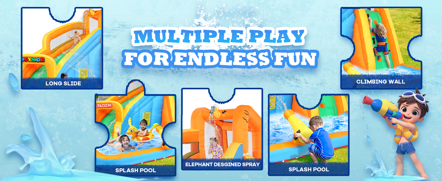 Elephant inflatable water park