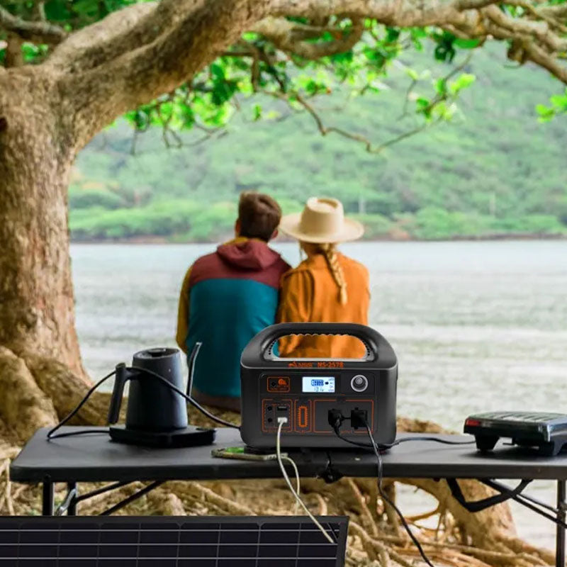 Stay charged off the grid with our reliable Solar Power Station. Equipped with high-capacity batteries, solar charging, and multiple output ports, powerful enough to charge multiple devices such as mobile phones, tablets, laptops, cameras, drones, small TVs, small refrigerators, etc.it&rsquo;s perfect for camping, emergencies, or everyday backup.