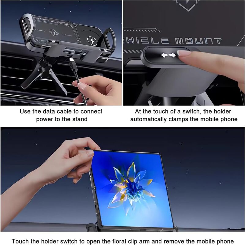 2-in-1 Wireless Car Charger & Pad / Phone Holder
