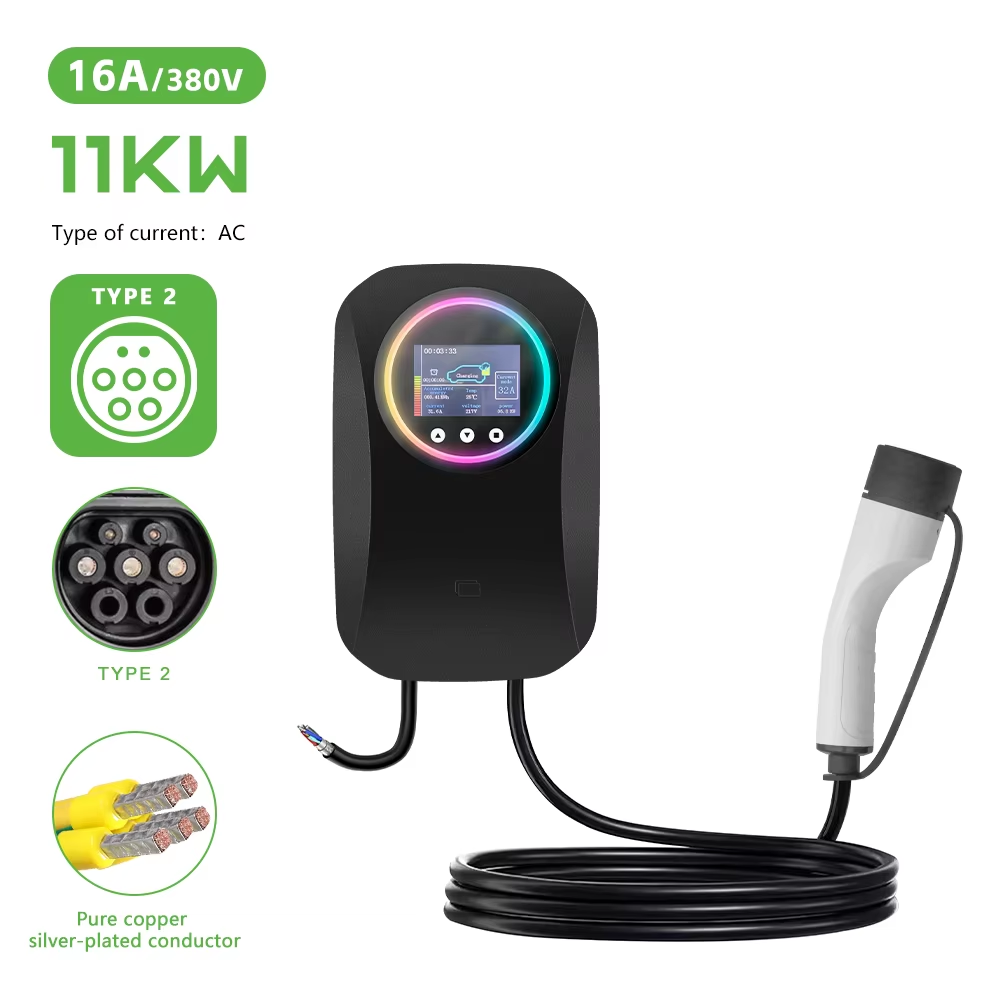 7kW Smart Type 2 EV Charger with APP Control, RFID & IP65 Waterproof Home Charging Station