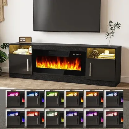 70 Inch Electric Fireplace TV Stand