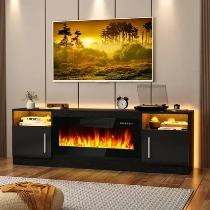 70 Inch Electric Fireplace TV Stand