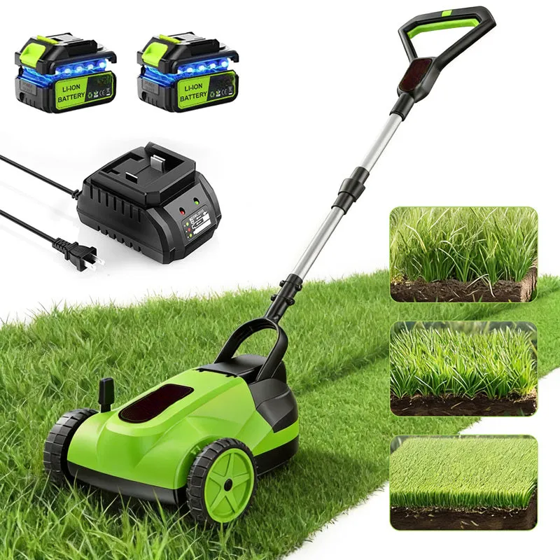 8.7-Inch Small Electric Lawn Mower for Yards & Gardens