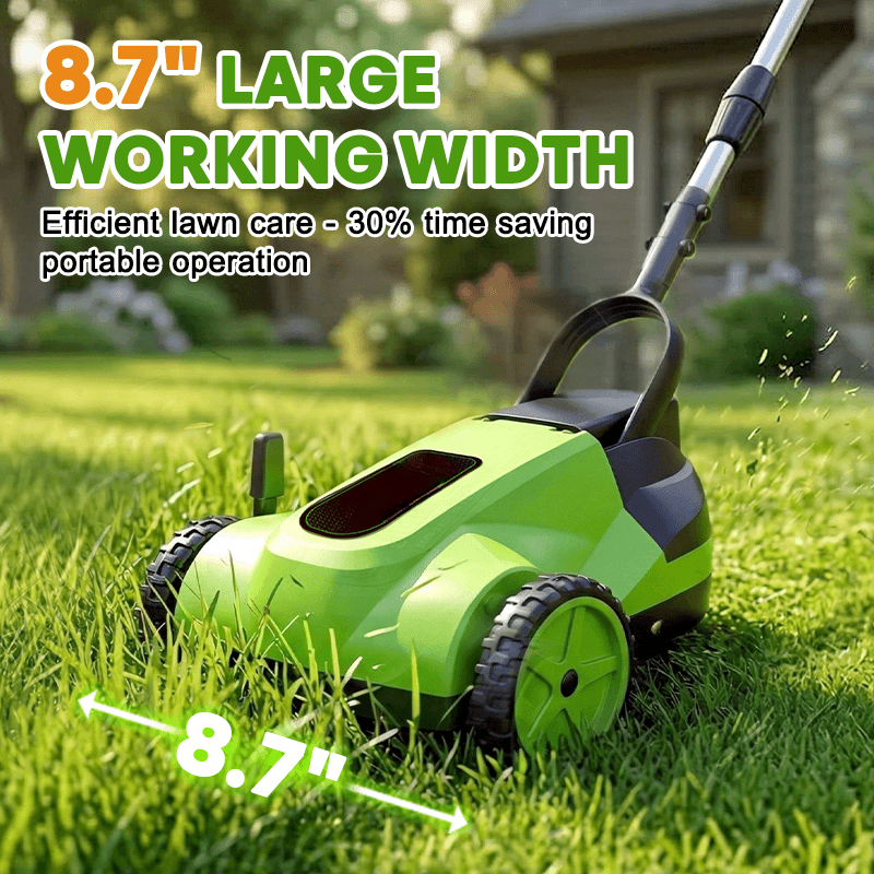 8.7-Inch Small Electric Lawn Mower for Yards & Gardens