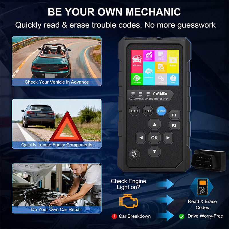 OBD2 Wireless Scanner & Car Diagnostic Tool