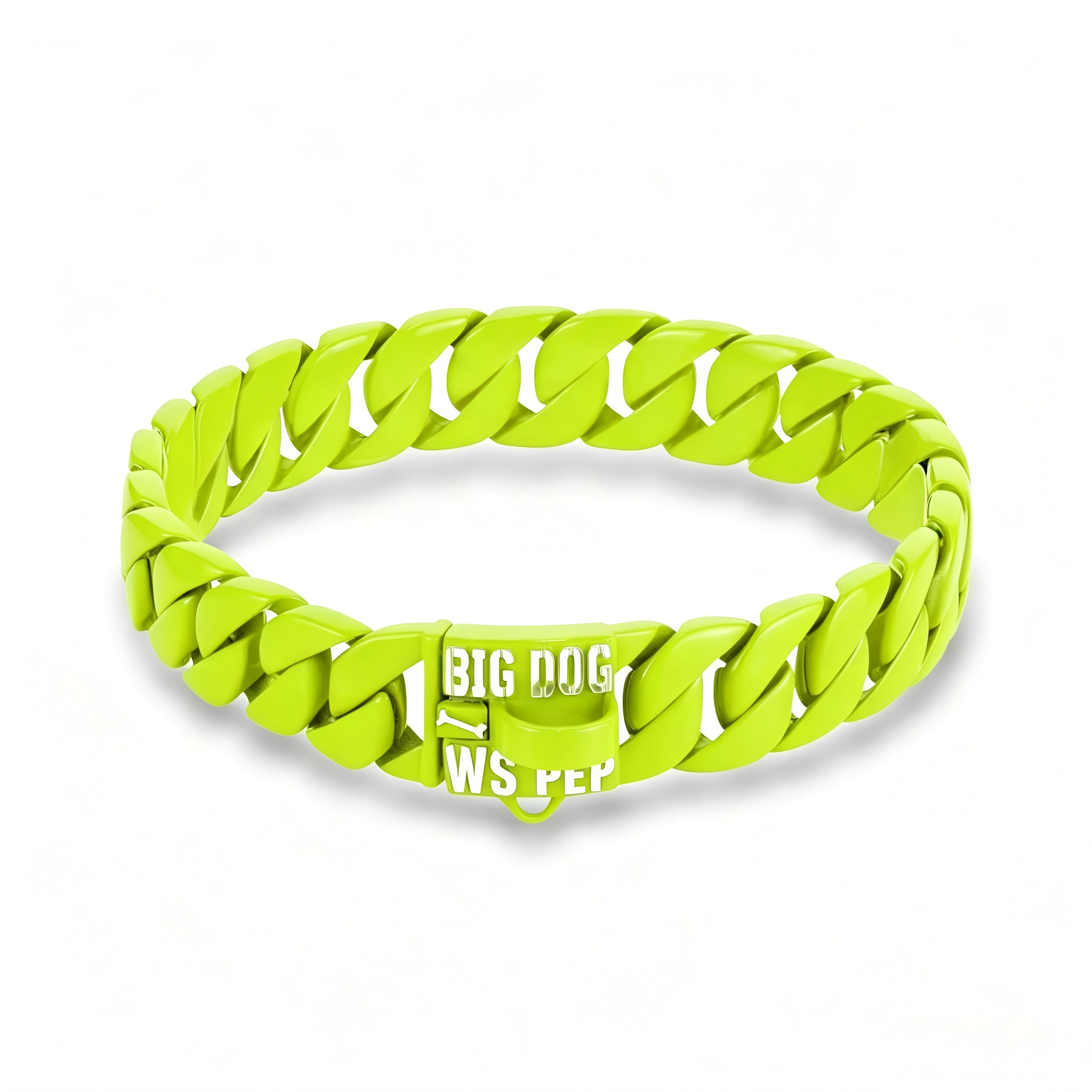 Neon Yellow Cuban Link XL Premium